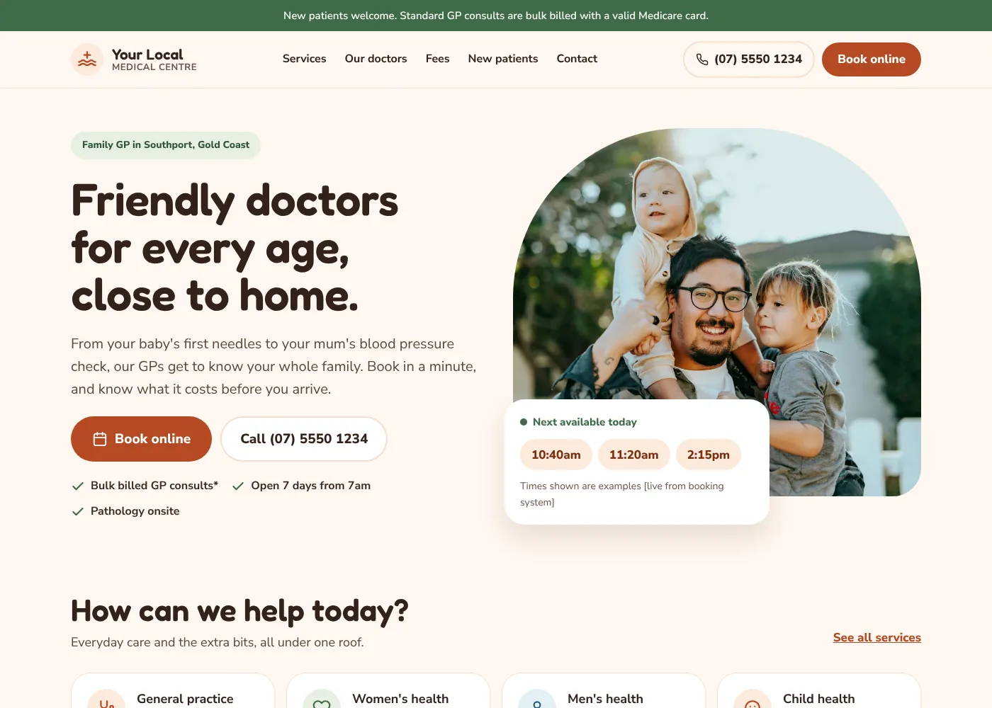 Warm & Family-Friendly medicalcentres design example