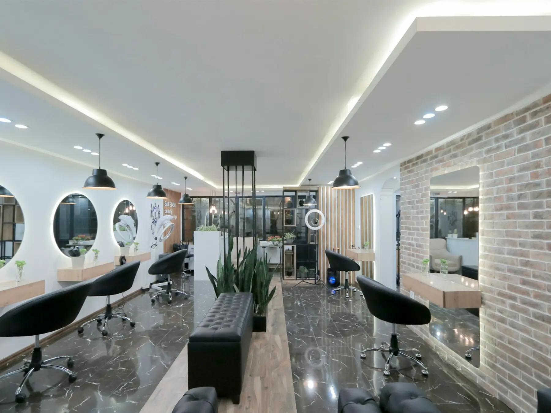 The Fenwick Hair salon floor