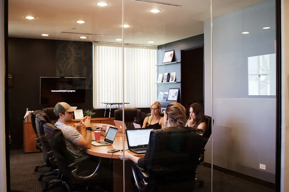 Small business team meeting